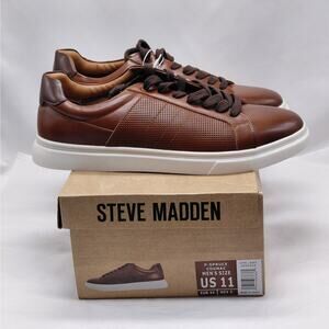 Steve Madden Men's Sneakers Shoes Size 11 Brown Lace Up Casual Comfort Low Top